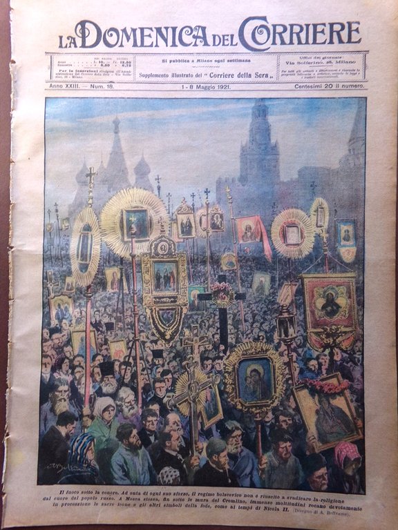 La Domenica del Corriere 1 Maggio 1921 Religione Russia Sorel … | Immagine Gallery 1