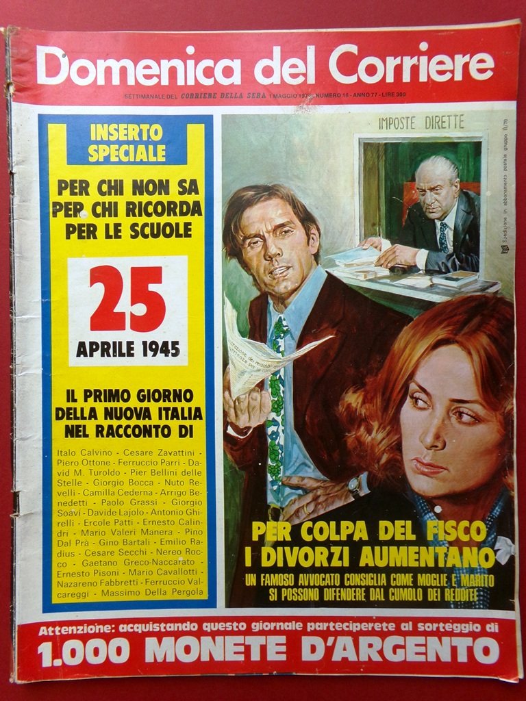 La Domenica del Corriere 1 Maggio 1975 Fatti di Milano …