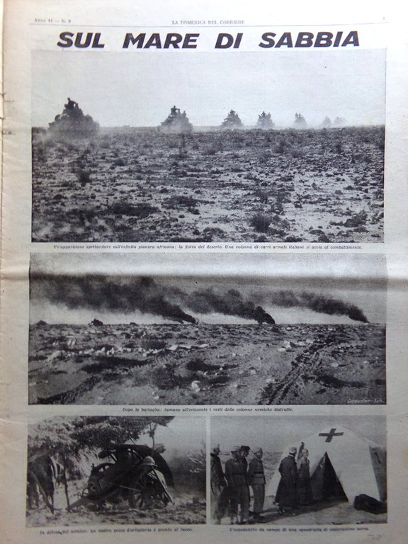 La Domenica del Corriere 1 Marzo 1942 WW2 Singapore Salvini …