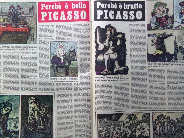 La Domenica del Corriere 1 Novembre 1953 Incidente Bartali Picasso …