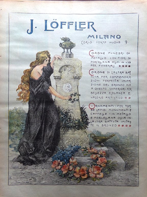 La Domenica del Corriere 1 Ottobre 1899 Certosa Grenoble Affare …