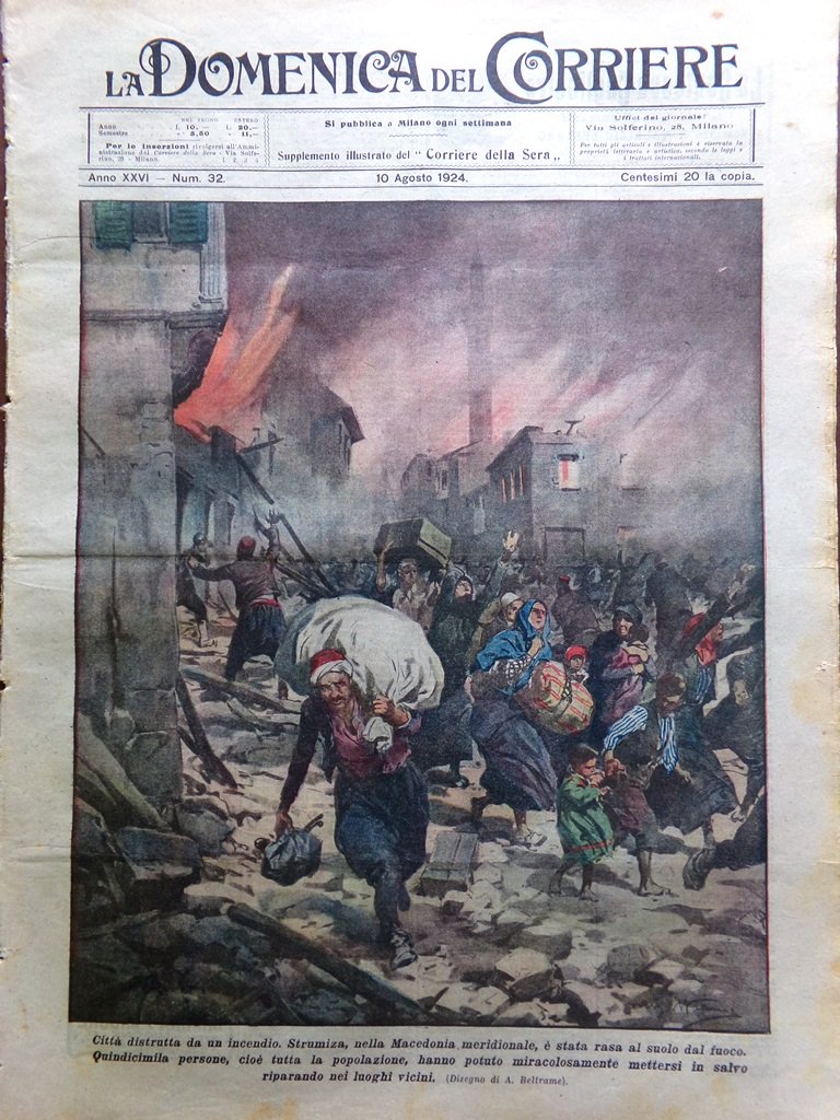 La Domenica del Corriere 10 Agosto 1924 Busoni Galimberti Tonani …