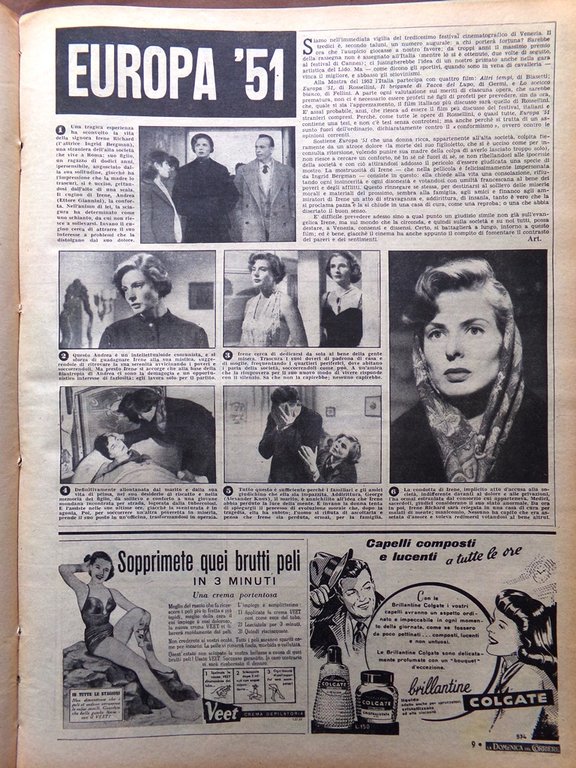 La Domenica del Corriere 10 Agosto 1952 Re Faruk Egitto … | Immagine Gallery 2