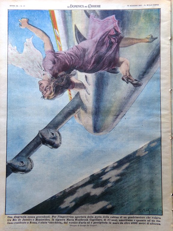 La Domenica del Corriere 10 Agosto 1952 Re Faruk Egitto … | Immagine Gallery 3