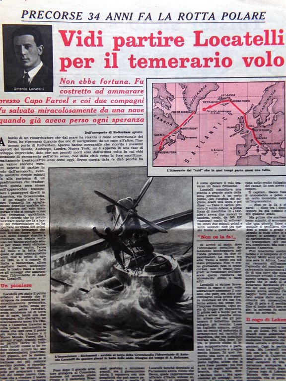 La Domenica del Corriere 10 Agosto 1958 Mostro Loch Ness …