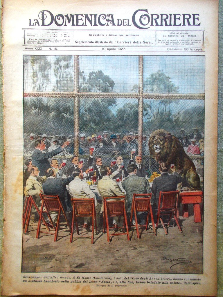 La Domenica del Corriere 10 Aprile 1927 Pinedo Del Prete …