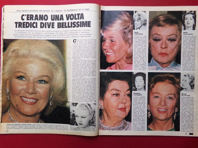 La Domenica del Corriere 10 Aprile 1975 Longarone Regine Hollywood …