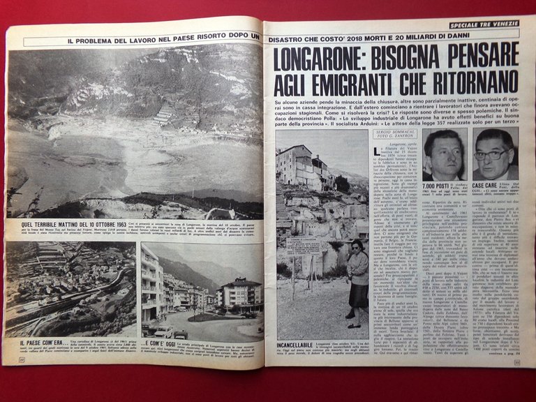La Domenica del Corriere 10 Aprile 1975 Longarone Regine Hollywood …