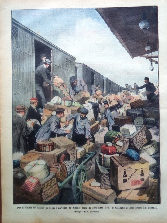 La Domenica del Corriere 10 Dicembre 1911 Battaglia Henni Vulcano …