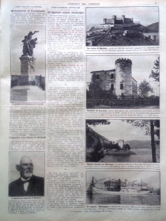 La Domenica del Corriere 10 Dicembre 1911 Battaglia Henni Vulcano …