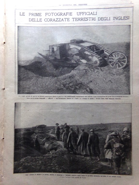 La Domenica del Corriere 10 Dicembre 1916 WW1 Corazzate Inglesi …