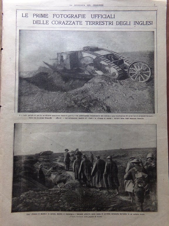 La Domenica del Corriere 10 Dicembre 1916 WW1 Corazzate Inglesi …