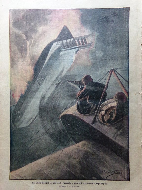 La Domenica del Corriere 10 Dicembre 1916 WW1 Corazzate Inglesi …