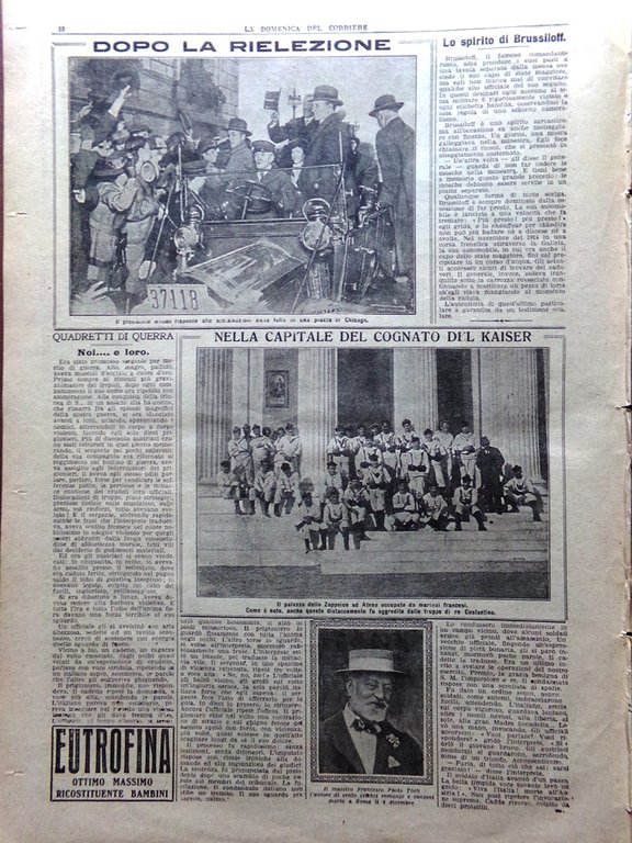 La Domenica del Corriere 10 Dicembre 1916 WW1 Corazzate Inglesi …