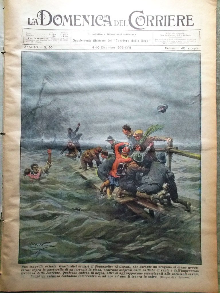 La Domenica del Corriere 10 Dicembre 1938 Discorso Ciano Caodaismo … | Immagine principale