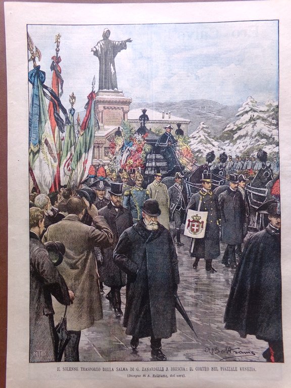 La Domenica del Corriere 10 Gennaio 1904 Zanardelli Ponte di …