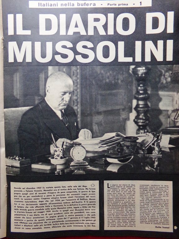 La Domenica del Corriere 10 Gennaio 1965 Diario Mussolini Saragat … | Immagine Gallery 2
