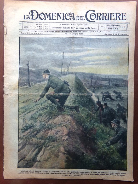 La Domenica del Corriere 10 Giugno 1917 WW1 Milano De … | Immagine Gallery 1