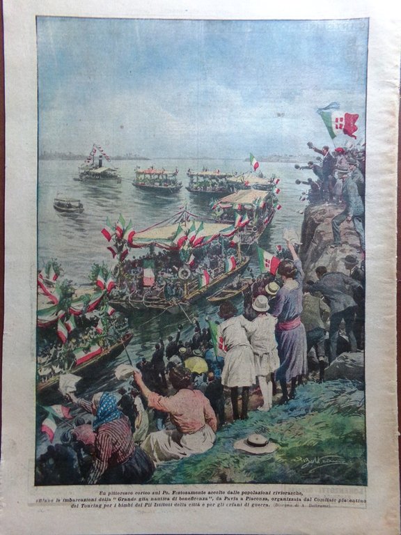 La Domenica del Corriere 10 Giugno 1923 Radio Circuito Tortona …