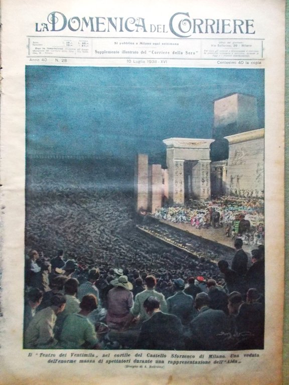 La Domenica del Corriere 10 Luglio 1938 Duce Calciatori Shangai … | Immagine Gallery 1