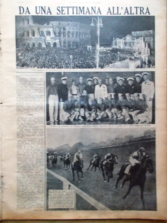 La Domenica del Corriere 10 Luglio 1938 Duce Calciatori Shangai … | Immagine Gallery 2