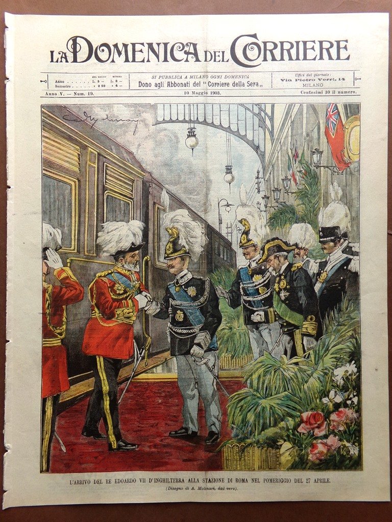 La Domenica del Corriere 10 Maggio 1903 Edoardo Guglielmo Fondo …