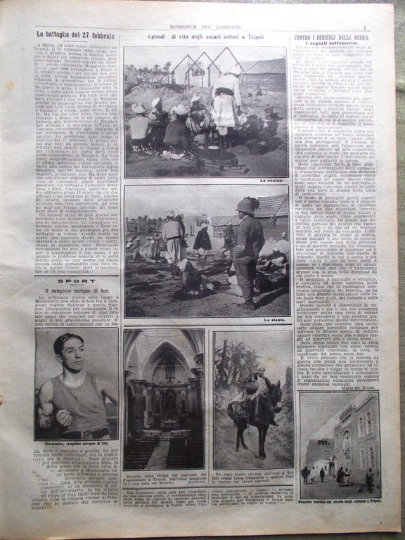 La Domenica del Corriere 10 Marzo 1912 Homs Ciancio Derna … | Immagine Gallery 2