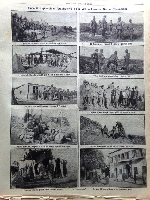 La Domenica del Corriere 10 Marzo 1912 Homs Ciancio Derna … | Immagine Gallery 8