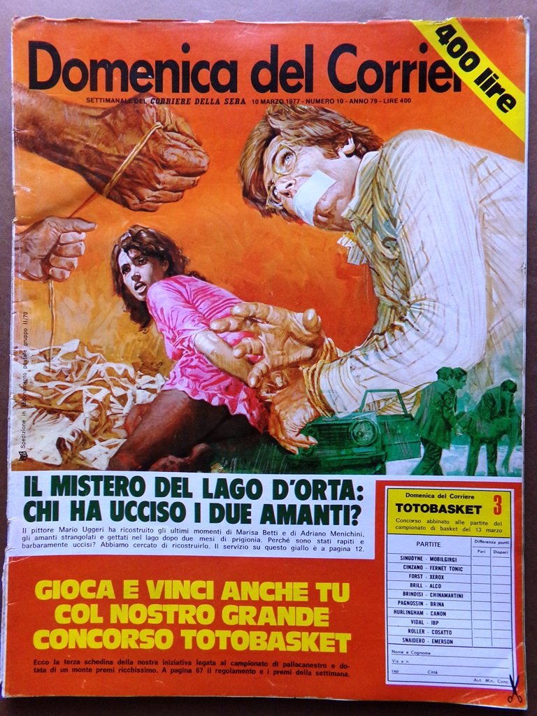 La Domenica del Corriere 10 Marzo 1977 Boris Giuliano Muti … | Immagine principale
