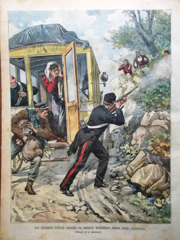 La Domenica del Corriere 10 Novembre 1901 Esecuzione Czolgosz Cervara …