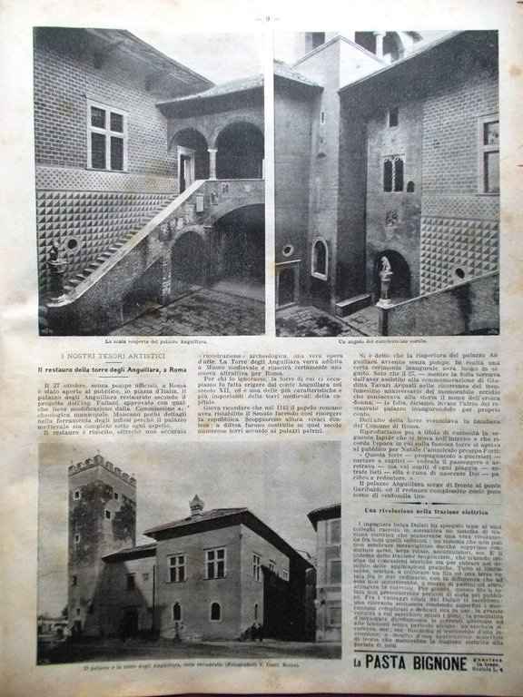 La Domenica del Corriere 10 Novembre 1901 Esecuzione Czolgosz Cervara …