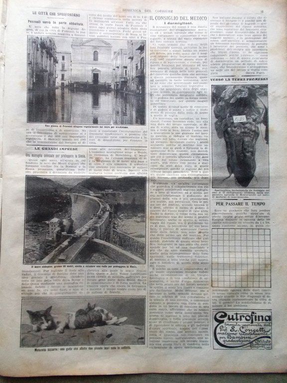 La Domenica del Corriere 10 Novembre 1912 Pozzuoli Sylva Slesia …