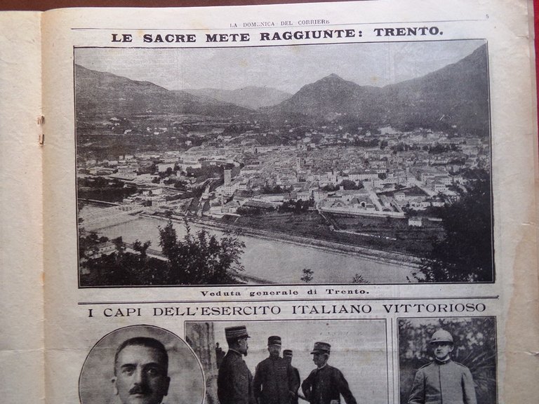 La Domenica del Corriere 10 Novembre 1918 WW1 Vittoria Italiana …