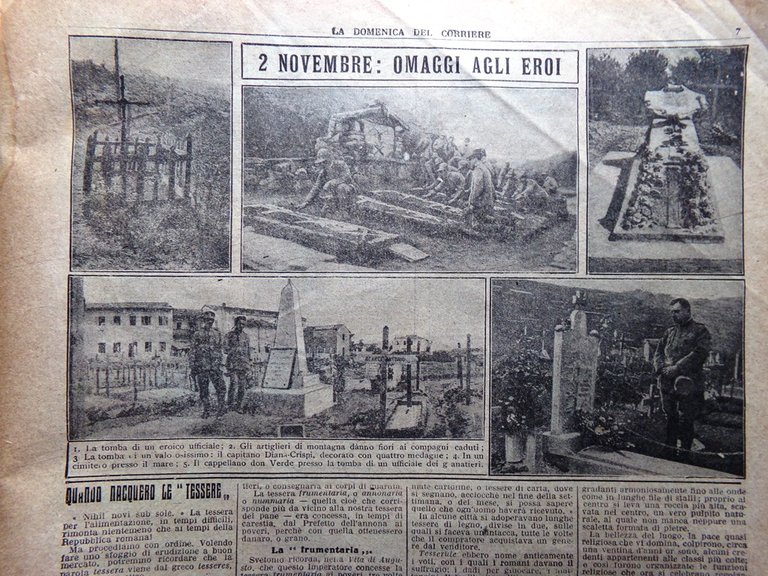 La Domenica del Corriere 10 Novembre 1918 WW1 Vittoria Italiana …