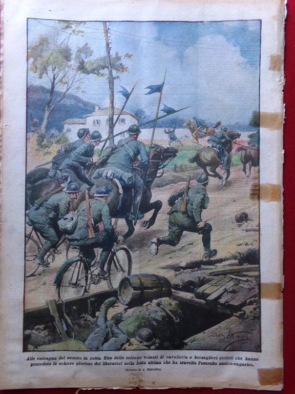 La Domenica del Corriere 10 Novembre 1918 WW1 Vittoria Italiana …