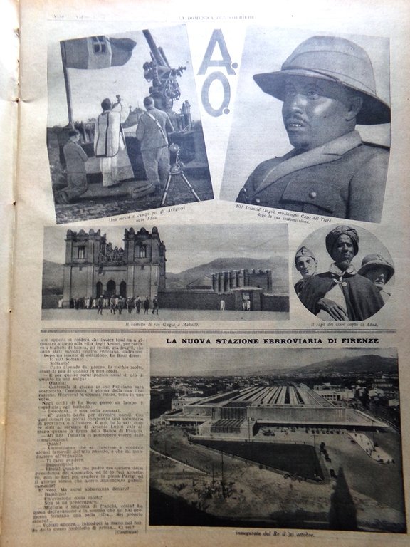 La Domenica del Corriere 10 Novembre 1935 Africa Orientale Cinema …