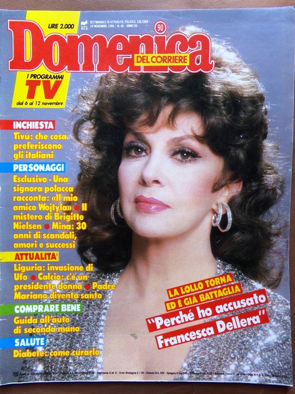 La Domenica del Corriere 10 Novembre 1988 Aprilia Mina Padre … | Immagine Gallery 1