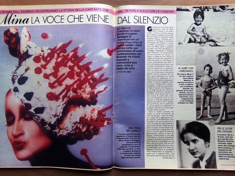 La Domenica del Corriere 10 Novembre 1988 Aprilia Mina Padre …