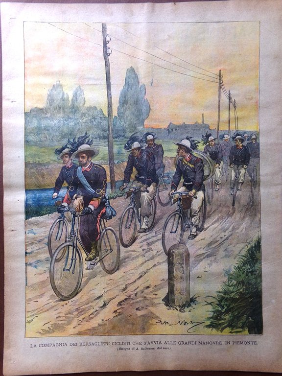 La Domenica del Corriere 10 Settembre 1899 Monumento Vittorio Emanuele …