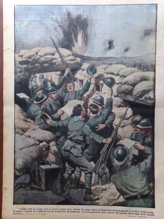 La Domenica del Corriere 10 Settembre 1916 WW1 Nazario Sauro …
