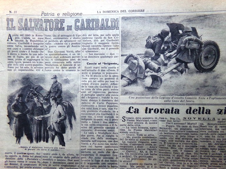 La Domenica del Corriere 10 Settembre 1944 WW2 Campo India …
