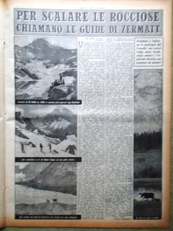 La Domenica del Corriere 10 Settembre 1950 Orllie Farina Arras …