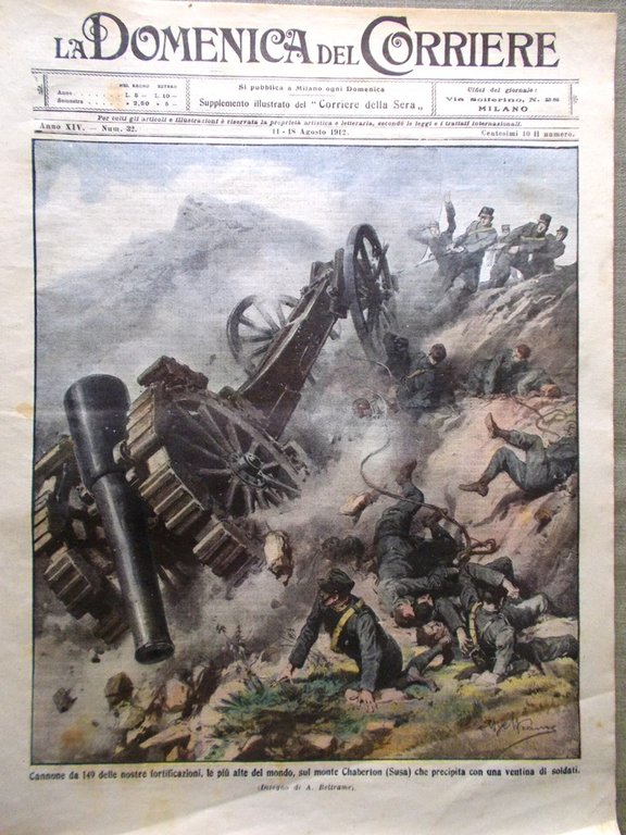 La Domenica del Corriere 11 Agosto 1912 Yoshihito Messina Vasto … | Immagine Gallery 1