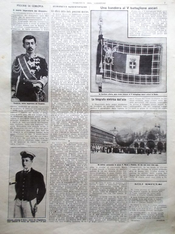La Domenica del Corriere 11 Agosto 1912 Yoshihito Messina Vasto …