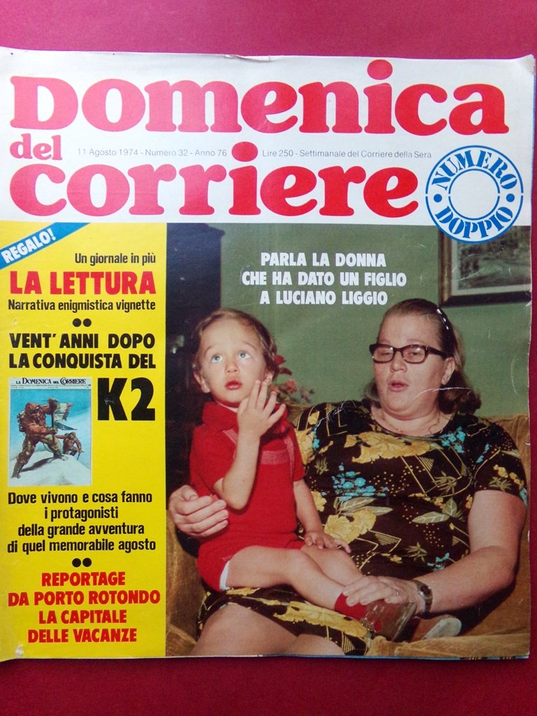 La Domenica del Corriere 11 Agosto 1974 Goggi Liggio Macario …
