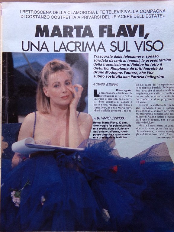 La Domenica del Corriere 11 Agosto 1988 Oxa Gancia Taormina …