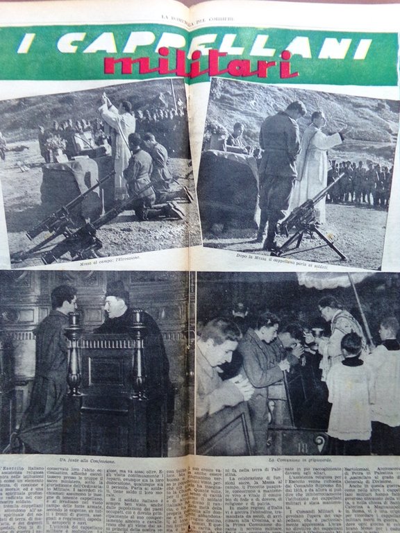 La Domenica del Corriere 11 Aprile 1943 WW2 Caselli Televisione …