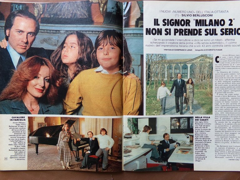 La Domenica del Corriere 11 Aprile 1980 Milan Macario Berlusconi …