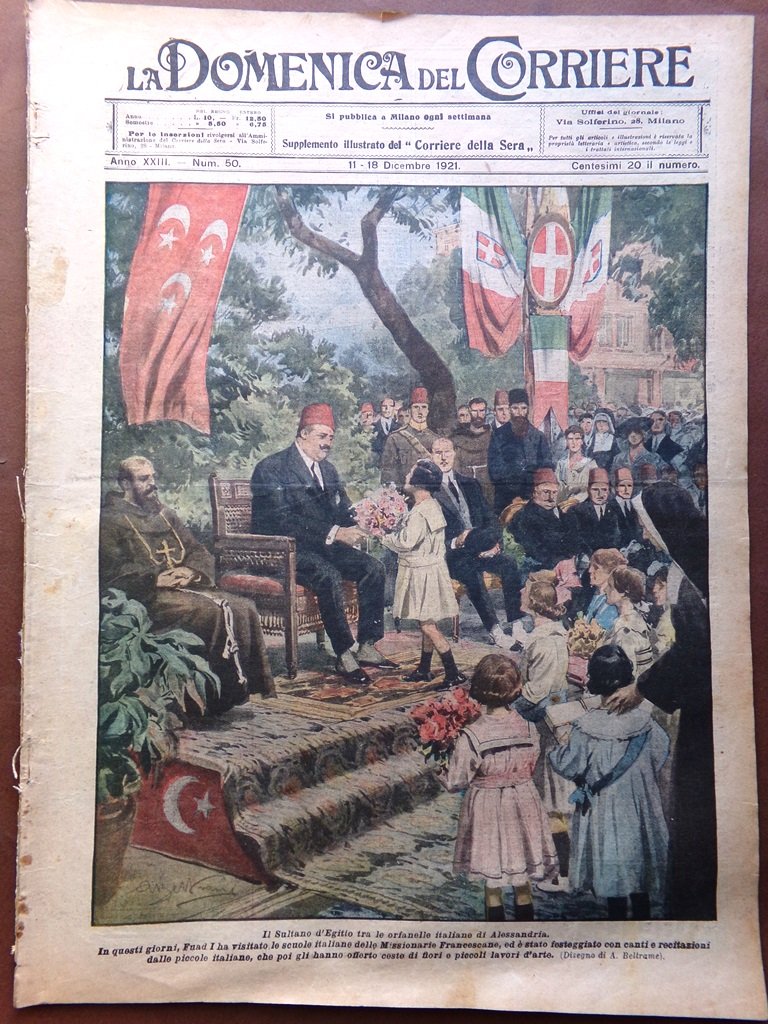 La Domenica del Corriere 11 Dicembre 1921 Fotografia Bora Giorgio …