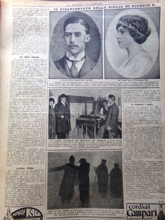 La Domenica del Corriere 11 Dicembre 1921 Fotografia Bora Giorgio …